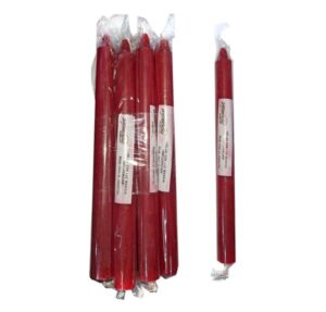 Inicio 22 Pack de 10 Velas Rojas lisas esotéricas