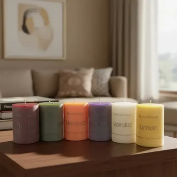 Velas Aromáticas Pilar Pack de 12 Velas Surtidas