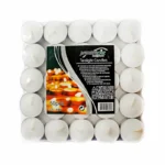 Vela Tealight Flotante Blancas Pack de 50un 14g (4 horas)