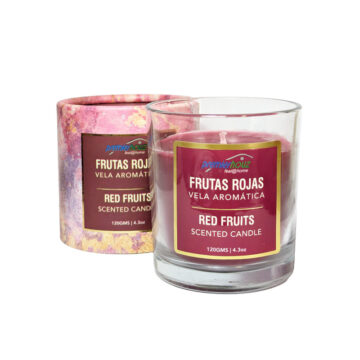 Vela Aromática Frutas Rojas 120 gramos (Sin borla)