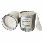 Vela Aromática Coco Vainilla 120 gramos (Con borla)