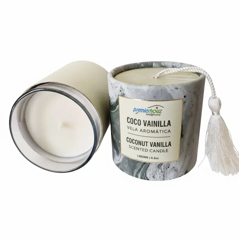 Vela Aromática Coco Vainilla 120 gramos (Con borla)