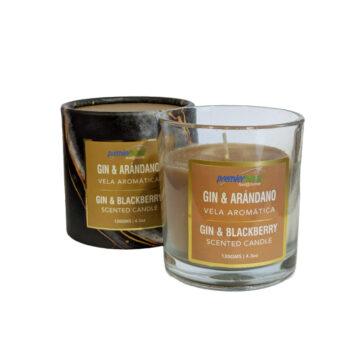 Vela Aromática Gin & Arándano 120 gramos (Sin borla)