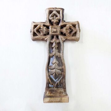 Cruz de Madera artesanal 32cm
