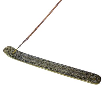 Tabla porta incienso Dorada de aluminio