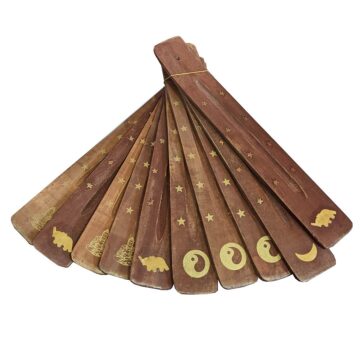 Porta Incienso Pack 12 tablas madera surtidas