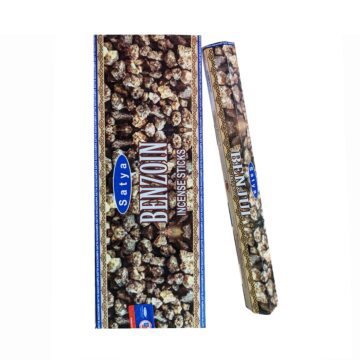 Incienso de Benzoin. Hexagonal Premium (Varita Blanca)