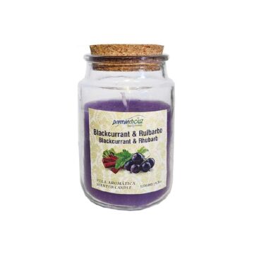 Vela Aromática Blackcurrant & Ruibarbo 120 gramos. Vela Frasco