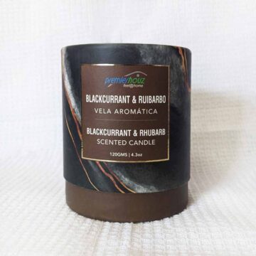 Vela Aromática Blackcurrant & Ruibarbo 120 gramos (Sin borla)