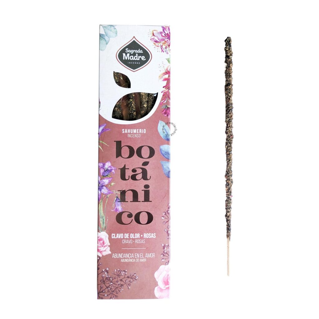 Incienso Botánico Clavo de Olor Rosas Sagrada Madre