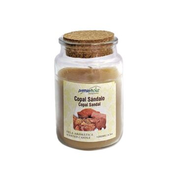 Vela Aromática Copal Sándalo 120 gramos