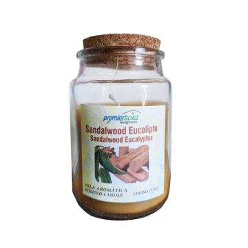 Vela Aromática Eucalipto Sandalwood 120 gramos