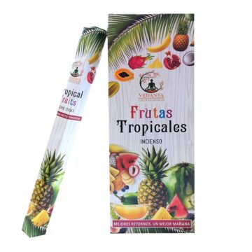 Incienso Frutas tropicales Hexagonal Vedanta 90 varitas