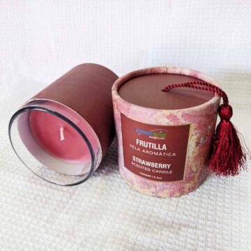 Vela Aromática Frutilla 120 gramos (Con borla)