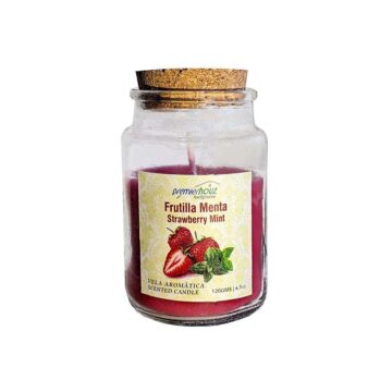 Vela Aromática Frutilla Menta120 gramos