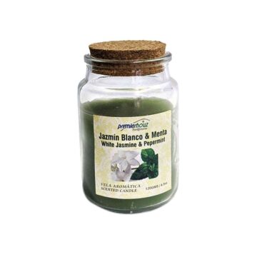 Vela Aromática Jazmin blanco y Menta 120 gramos