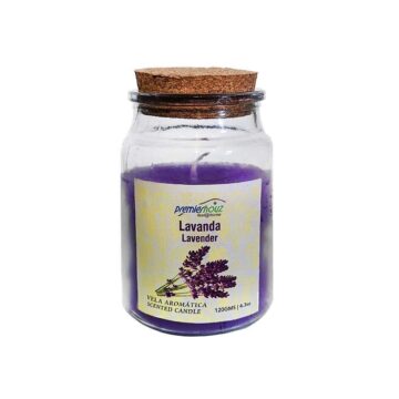 Vela Aromática Lavanda 120 gramos. Vela Frasco