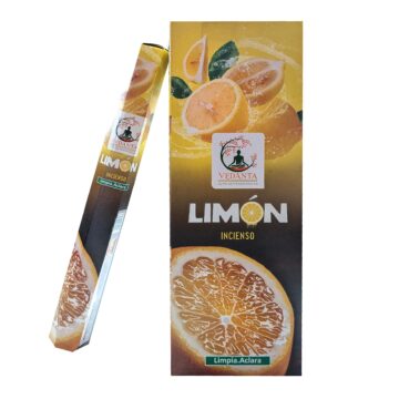 Incienso Limón Hexagonal Vedanta 90 varitas
