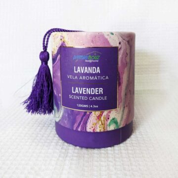 Vela Aromática Lavanda 120 gramos (Con borla)