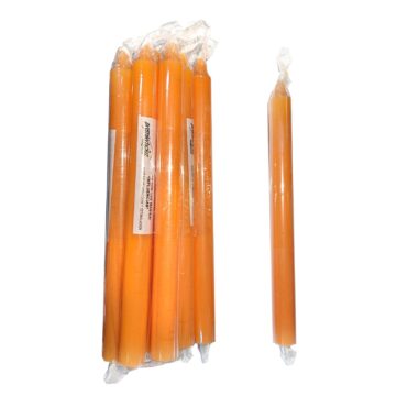 Pack de 10 Velas lisas esotéricas Naranja
