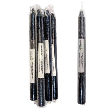 Vela Negra lisas esotéricas Pack de 10