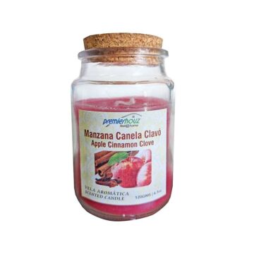 Vela Aromática Manzana Canela Clavo 120 gramos