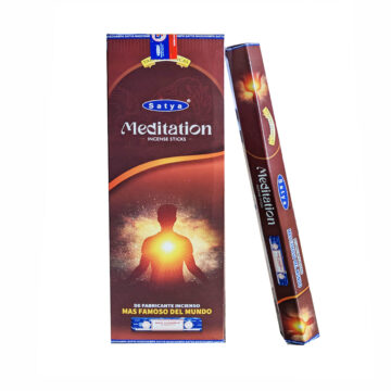 Incienso de Meditación Hexagonal Premium (Varita Blanca)