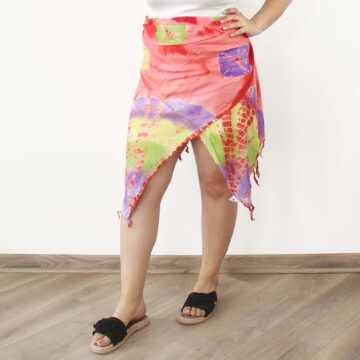 Pareo con tonos rojos 160 x 105cm