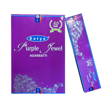 Incienso Purple Jewel De Satya 12 Cajitas