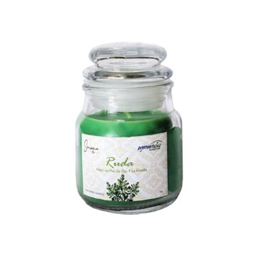 Vela Aromática de Ruda en frasco de vidrio