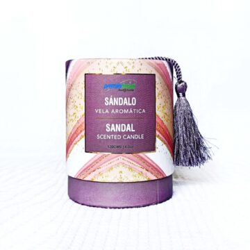 Vela Aromática Sándalo120 gramos (Con borla)