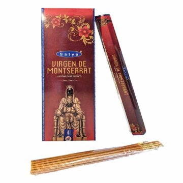 Incienso Virgen de Monserrat. Hexagonal Premium (Varita Blanca)