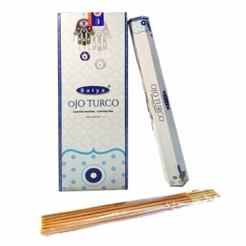 Incienso Ojo Turco. Hexagonal Premium (Varita Blanca)