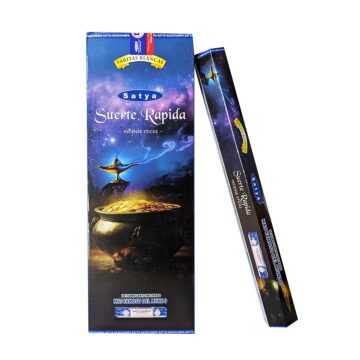 Incienso de Suerte Rápida Hexagonal Premium (Varita Blanca)