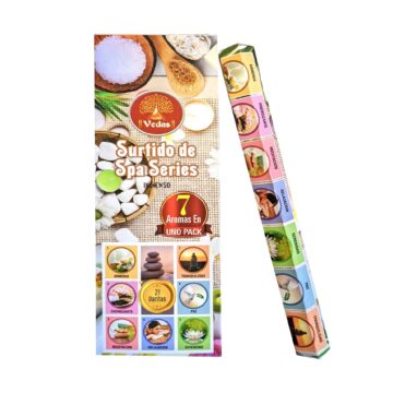 Incienso Surtido Spa Series. Hex VEDAS Pack 7 aromas