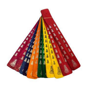Pack 12 Tablas porta Incienso de Colores Buda