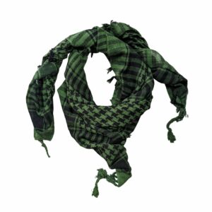 Pañuelo shemagh Palestina Verde Oliva con negro