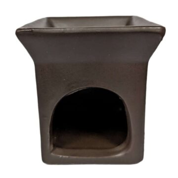 Difusor de cerámica cuadrado color café