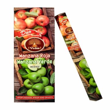 Incienso Manzana Roja y Verde Hex VEDAS