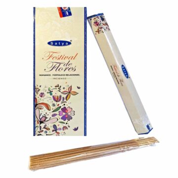 Incienso de Festival de Flores. Hexagonal Premium (Varita Blanca)