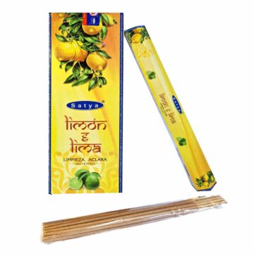 Incienso de Limón y Lima. Hexagonal Premium (Varita Blanca)