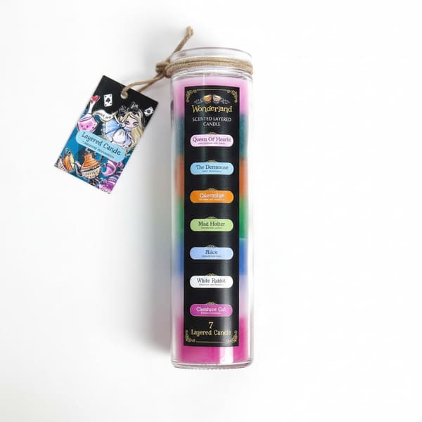 Velón aromático Alice in Wonderland 7 colores