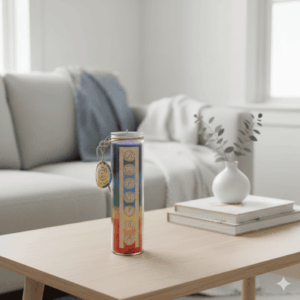 Inicio 5 Velón 7 Chakras aromático en frasco de vidrio