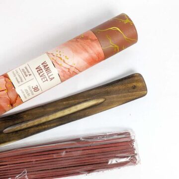 Incienso Vanilla Velvet set con porta incienso