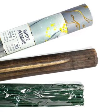 Incienso white jasmine con porta incienso jasmin blanco