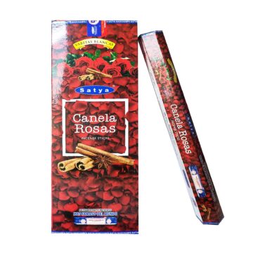 Incienso Canela Rosa Satya (Varita Blanca)