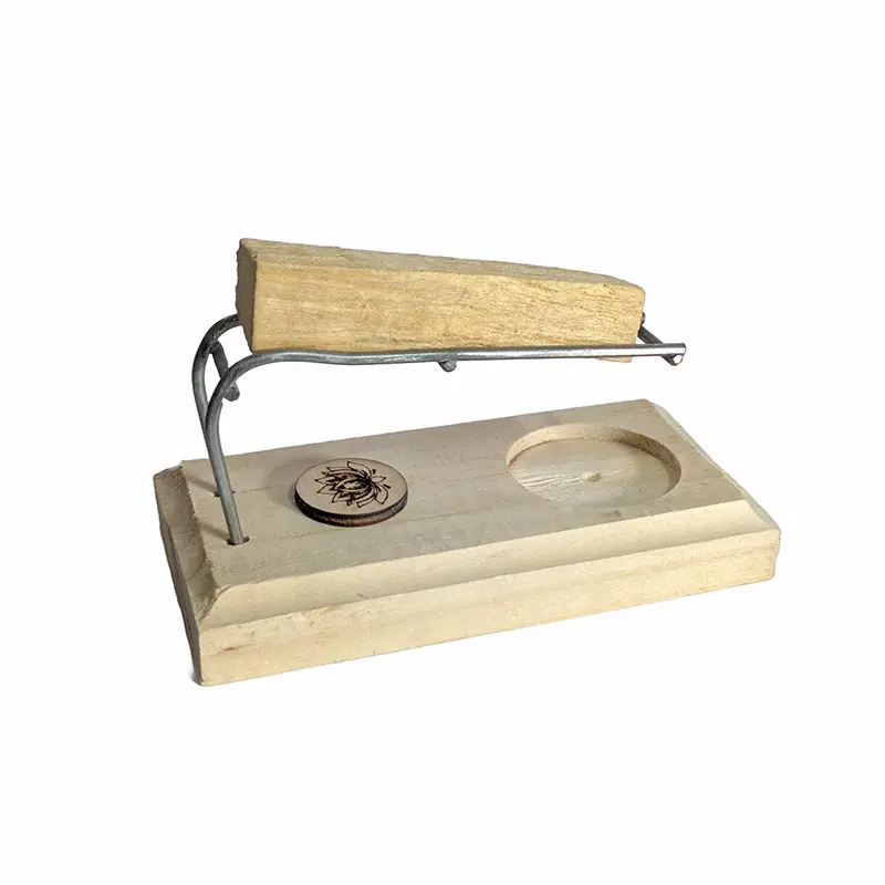 Kit de Palo Santo: Base quemador + Palo Santo + 2 velas