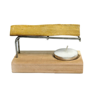 Quemador Palo Santo Madera Base 12x4cm