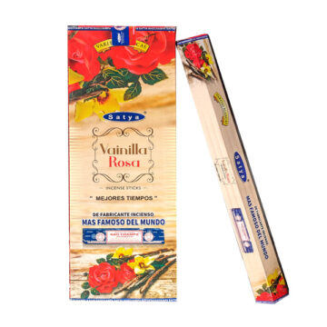 Incienso Vainilla Rosa Satya (Varita Blanca)
