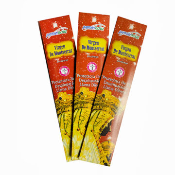 Virgen de Montserrat incienso pouch